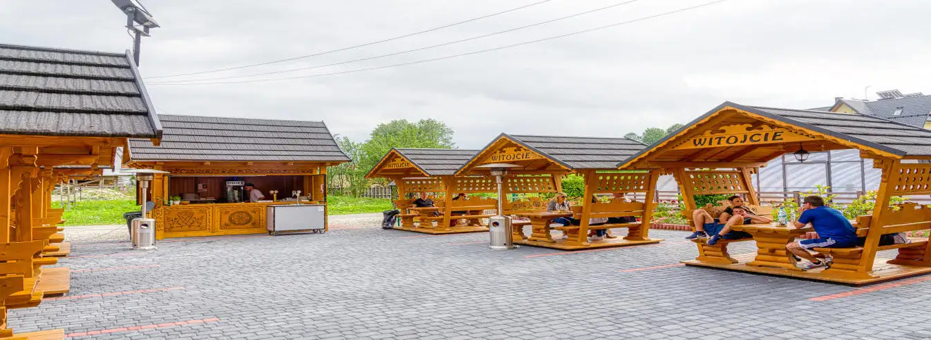 Hotel Białka Tatrzańska Tatry dovolená na horách Polsko - fotografie zóny dřevěného altánu